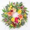 Spring Wreaths for Front Door 24 Inch Artificial Butterfly Wreath with Butterfly, Peony, Dahlia,for Porch, Entryway, Mantel, Wall, Patio & Decor Year Round Indoor Outdoor for Summer Wreath